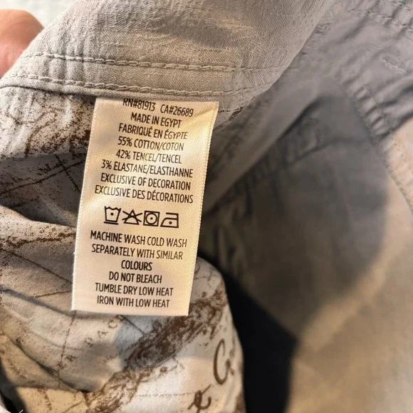 Robert Graham Pants Mens 38x29 Gray 5 Pocket Stretch Cotton Blend Stretch - Picture 7 of 8